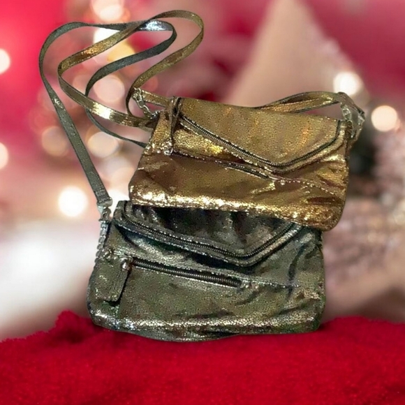 UK style French Crossbody bags gold silver silver bundle (2) pie bundle - Picture 2 of 16